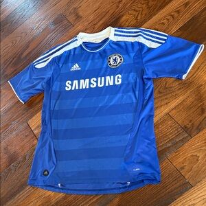 adidas Royal Blue Chelsea Soccer Football Home Jersey Men size Lg (no tag)